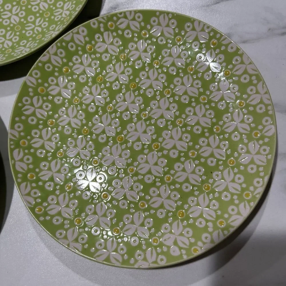 180 Robin Pickens Green Floral Textured 8.25
